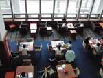 Von solch einer komfortablen Bibliothek k�nnen wir in Mannheim nur tr�umen.